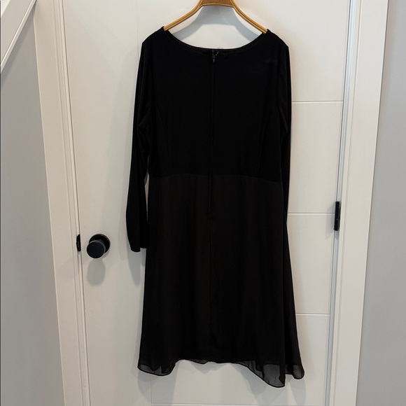 New Noir Black Long Sleeve Beaded Yoke Dress size 2X - Picture 7 of 10